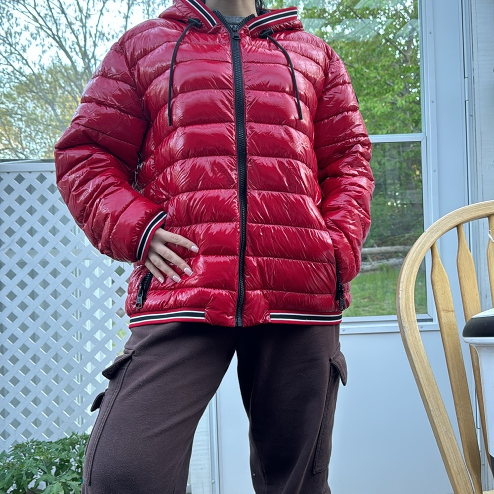 Calvin Klein Red Jacket VERY WARM!!!
